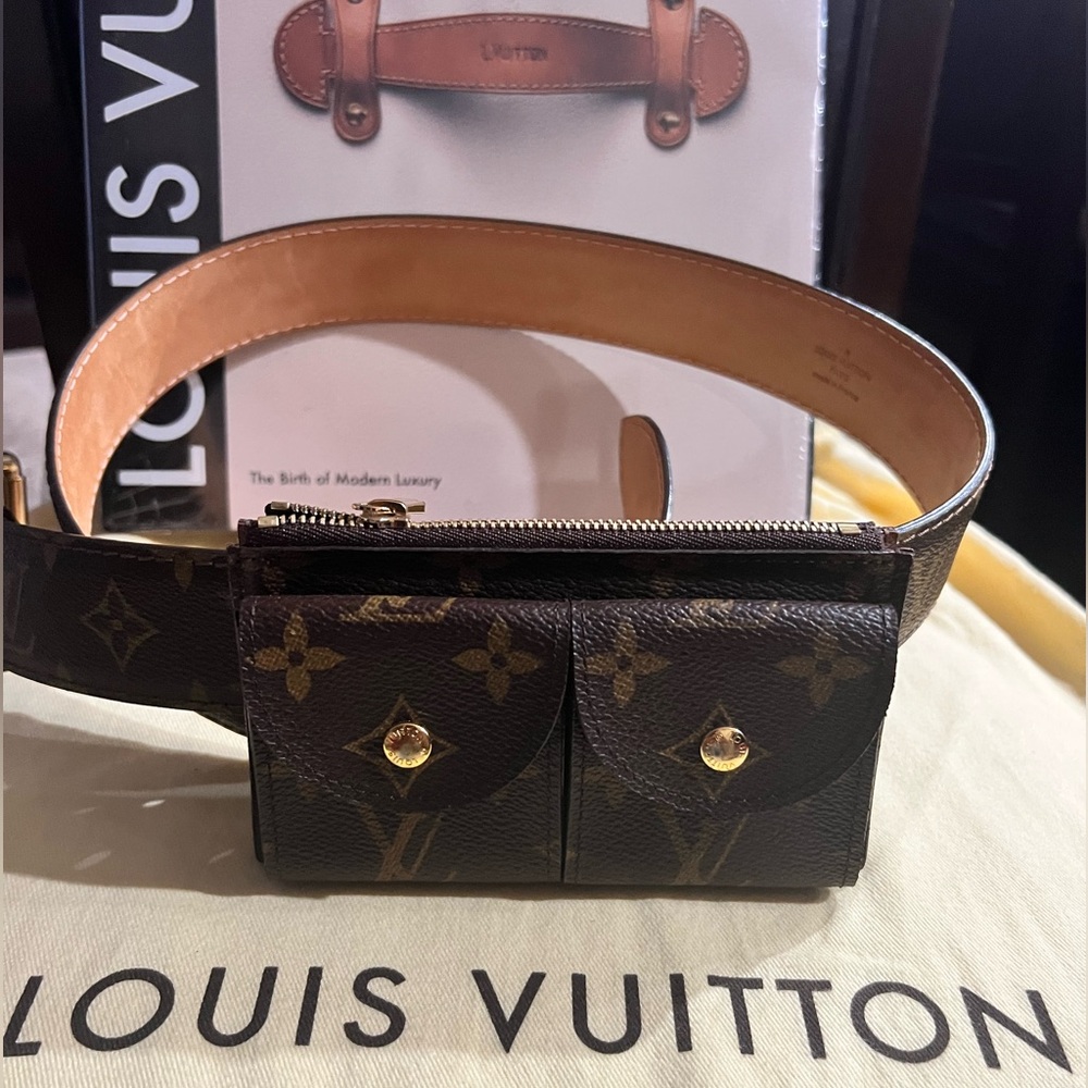 Rare 🦄 💯 Authentic LOuis Vuitton Pochette Duo Monogram Belt Bag 😍